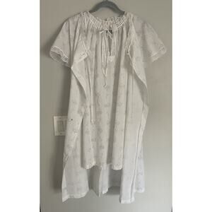 Vintage Nightgown Robe 2 Pc Set Sheer Floral Cottage Core Lace Sz S Dream Away